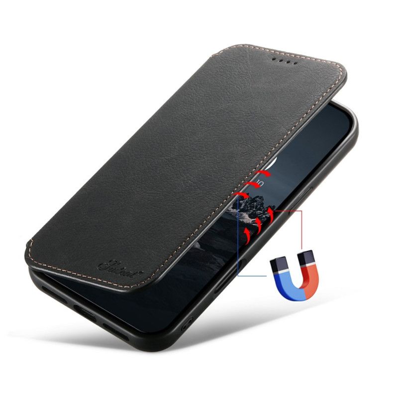 Flip Cover iPhone 17 Compatible MagSafe Style Cuir