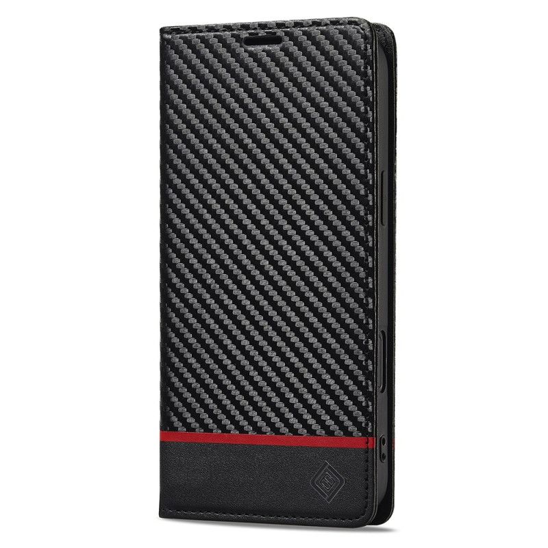 Flip Cover iPhone 17 Fibre Carbone LC.IMEEKE