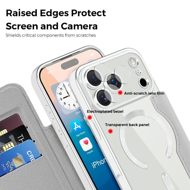 Flip Cover iPhone 17 Pro Max Compatible MagSafe Matelassée