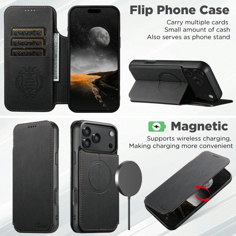 Flip Cover iPhone 17 Pro Max Compatible MagSafe SUTENI