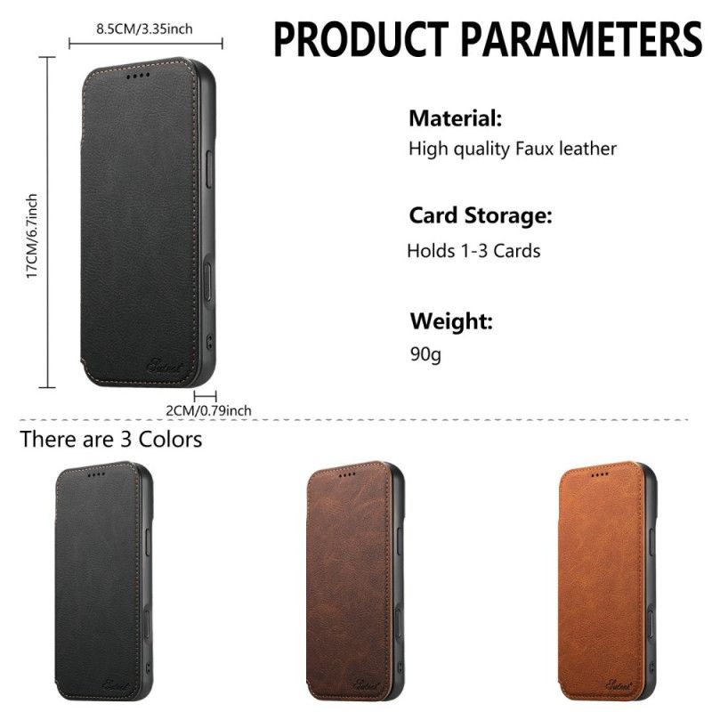 Flip Cover iPhone 17 Pro Max Compatible MagSafe SUTENI