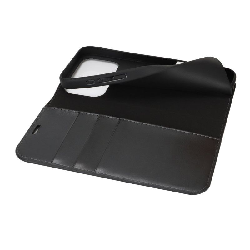 Flip Cover iPhone 17 Pro Max Cuir Véritable