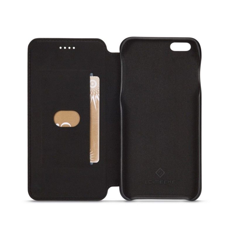 Flip Cover iPhone 6/6s Plus Lc.imeeke Effet Cuir