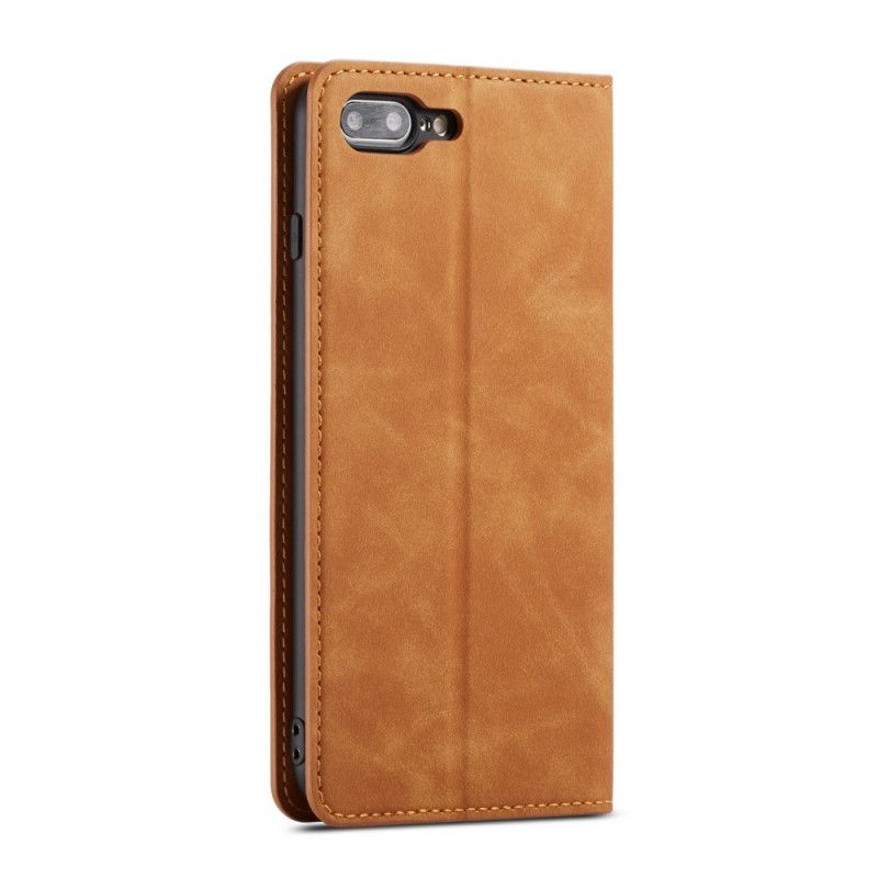 Flip Cover iPhone 8 Plus / 7 Plus Effet Cuir Forwenw