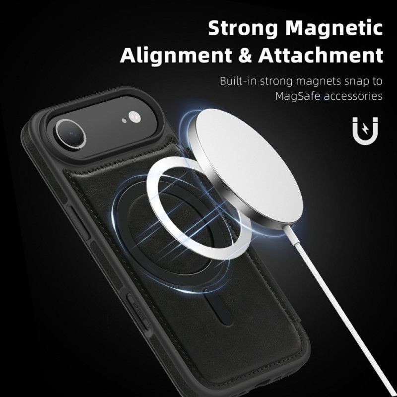 Flip Cover iPhone Air Compatible MagSafe avec Porte-Cartes RFID