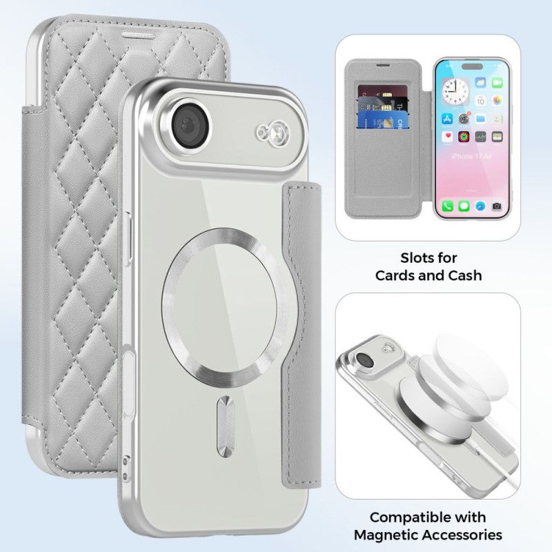 Flip Cover iPhone Air Compatible MagSafe Matellasée