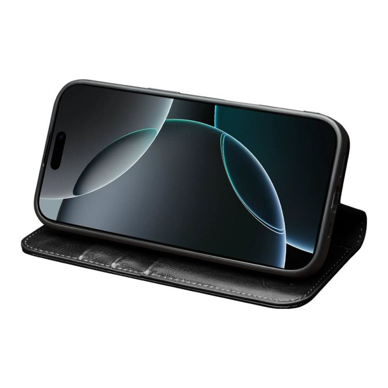 Flip Cover iPhone Air Cuir Véritable QIALINO