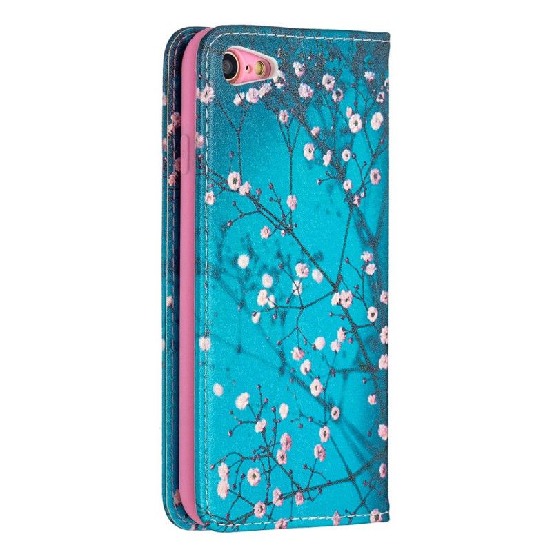 Flip Cover iPhone Se 2 / 8 / 7 Branches Fleuries