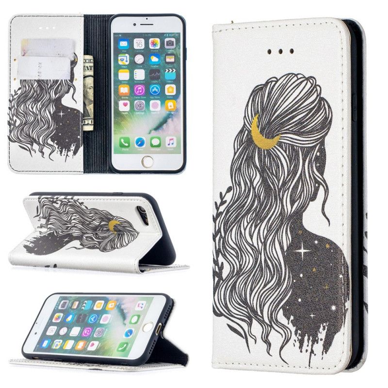 Flip Cover iPhone Se 2 / 8 / 7 Jolie Chevelure