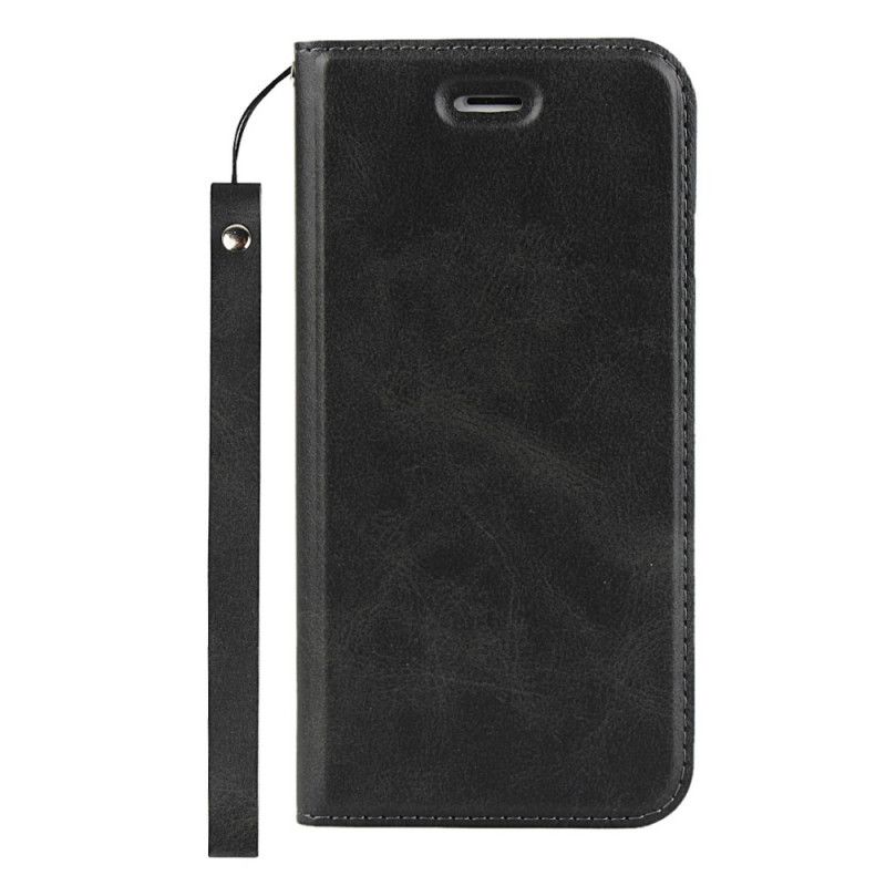 Flip Cover iPhone Se 2 / 8 / 7 Simili Cuir Avec Lanière