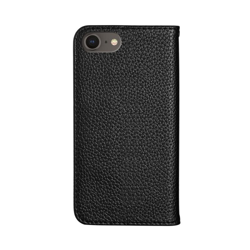 Flip Cover iPhone Se 2 / 8 / 7 Simili Cuir Litchi Ultra Chic