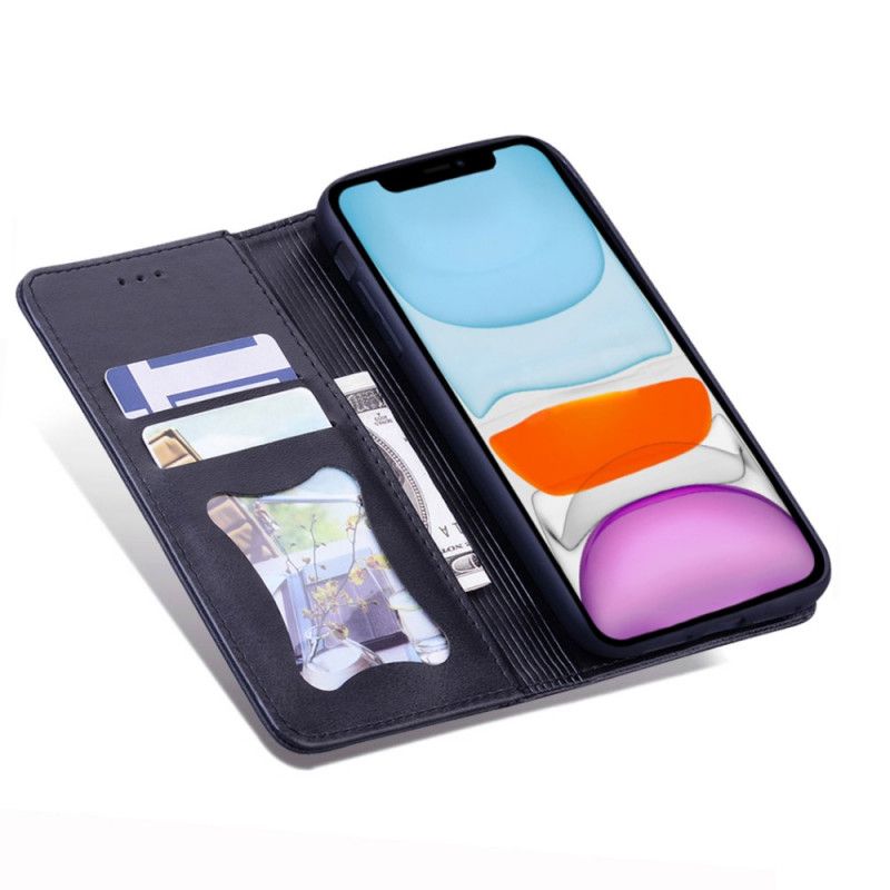 Flip Cover iPhone X / Xs Effet Cuir Business Bicolore