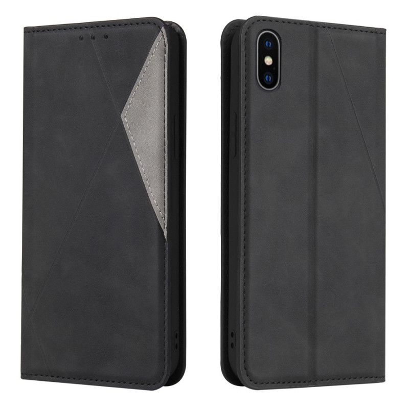 Flip Cover iPhone X / Xs Silky Touch Triangle