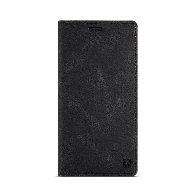 Flip Cover iPhone Xs Max Effet Cuir Technologie Rfid