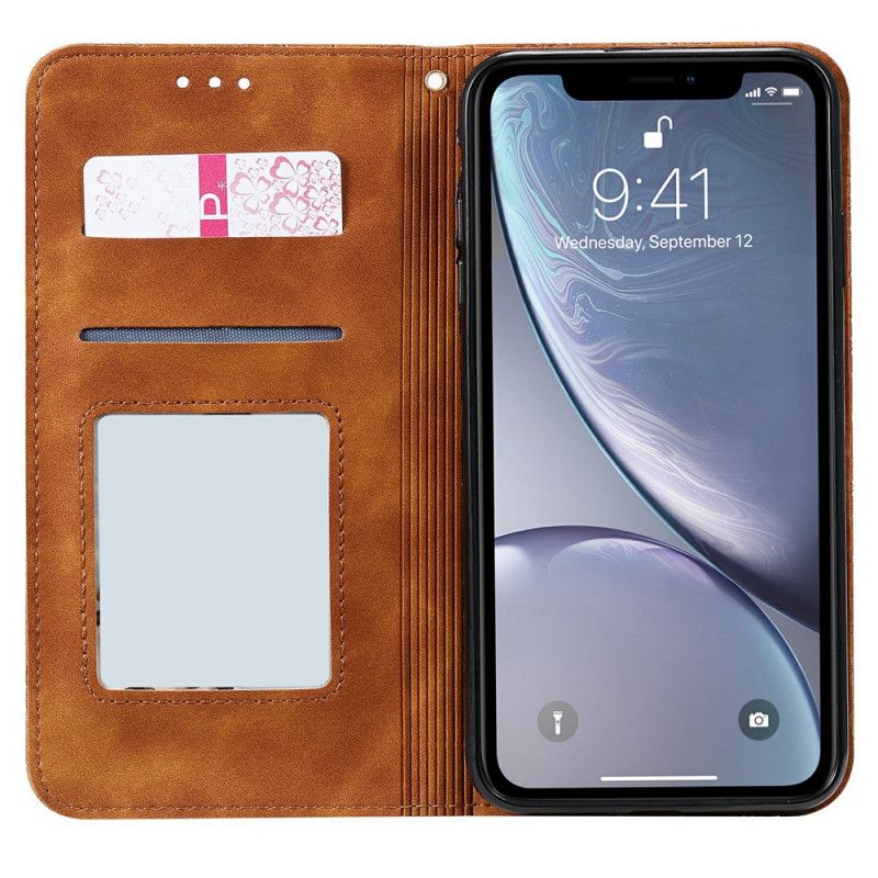 Flip Cover iPhone Xs Max Fleurs Baroques