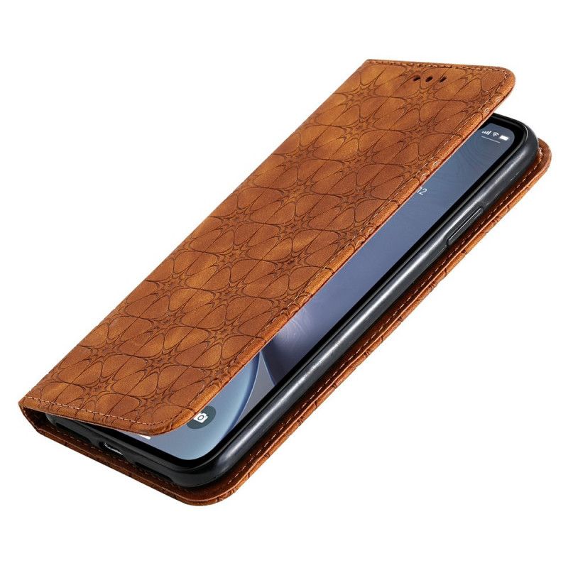 Flip Cover iPhone Xs Max Fleurs Baroques