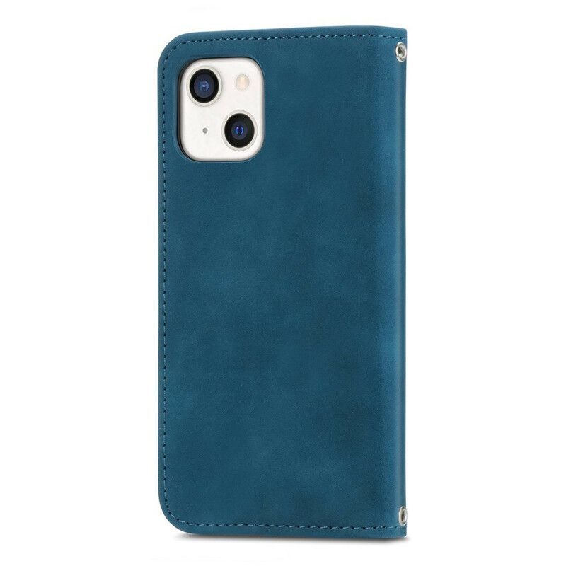 Flip Cover Pour iPhone 13 Mini Skin-touch