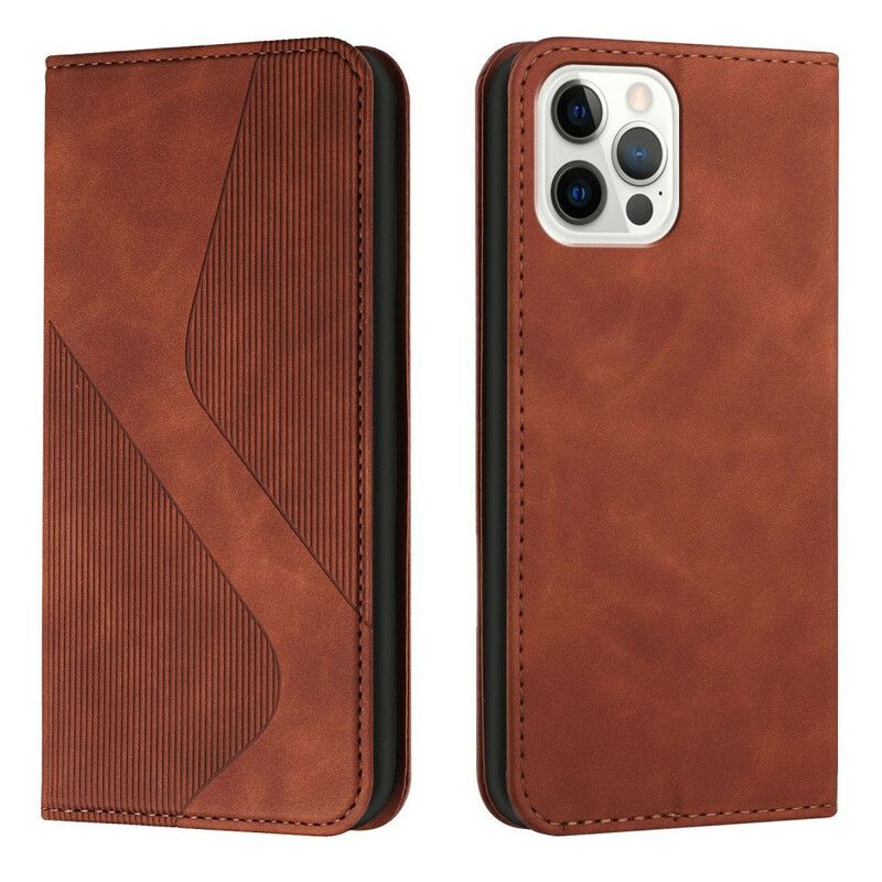 Flip Cover Pour iPhone 13 Pro Max Style Cuir S-design