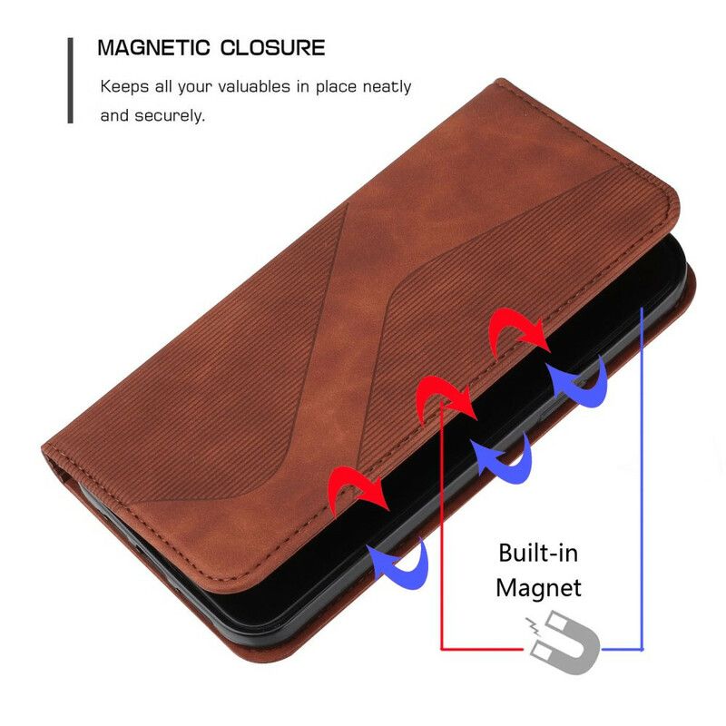 Flip Cover Pour iPhone 13 Pro Max Style Cuir S-design