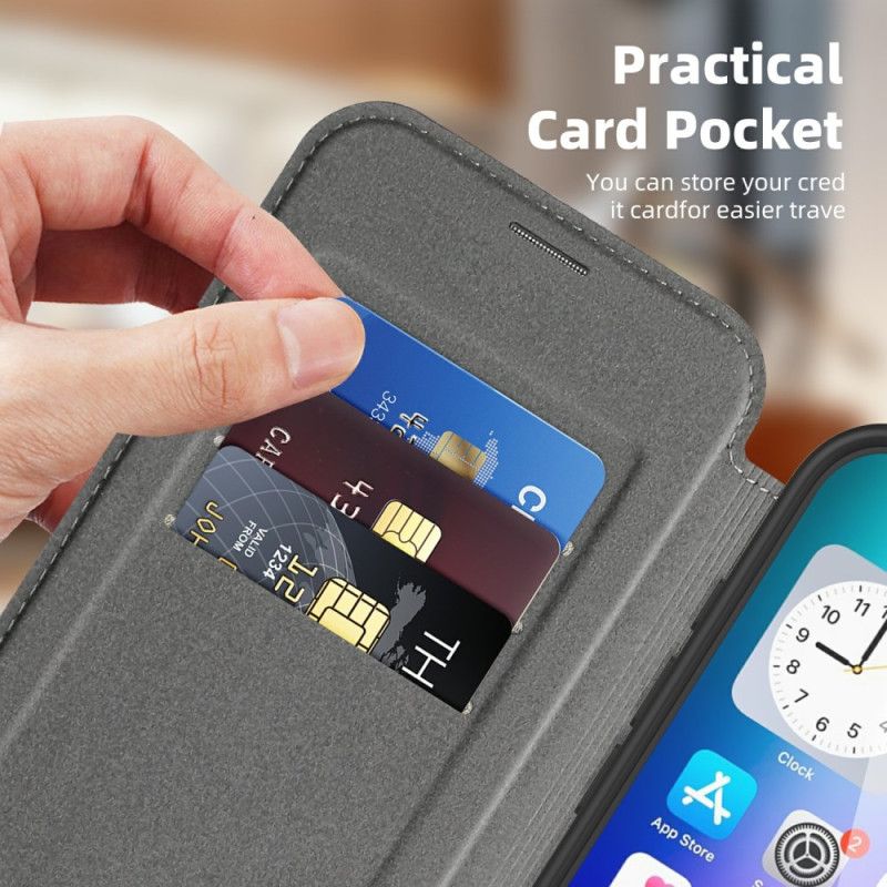 Fllip Cover iPhone 17 Compatible MagSafe Porte-Cartes RFID