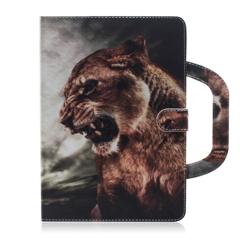 Housse iPad 10.2" (2019) Lion Avec Poignée