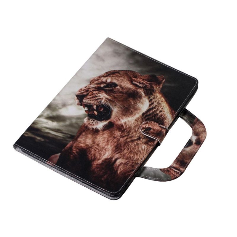 Housse iPad 10.2" (2019) Lion Avec Poignée