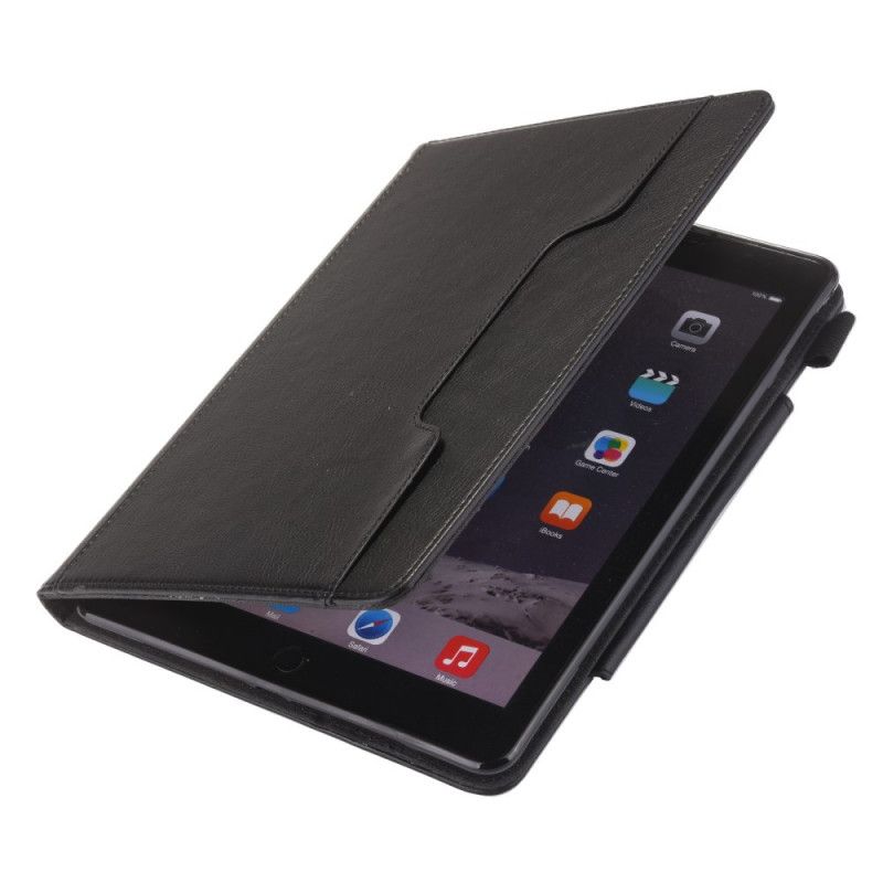 Housse iPad 10.2" (2019) Simili Cuir Fermoir Argenté