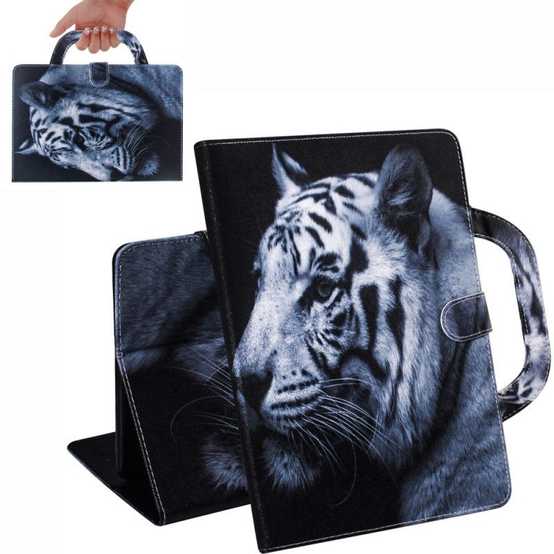 Housse iPad 10.2" (2019) Tigre Avec Poignée