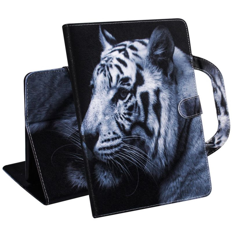 Housse iPad 10.2" (2019) Tigre Avec Poignée