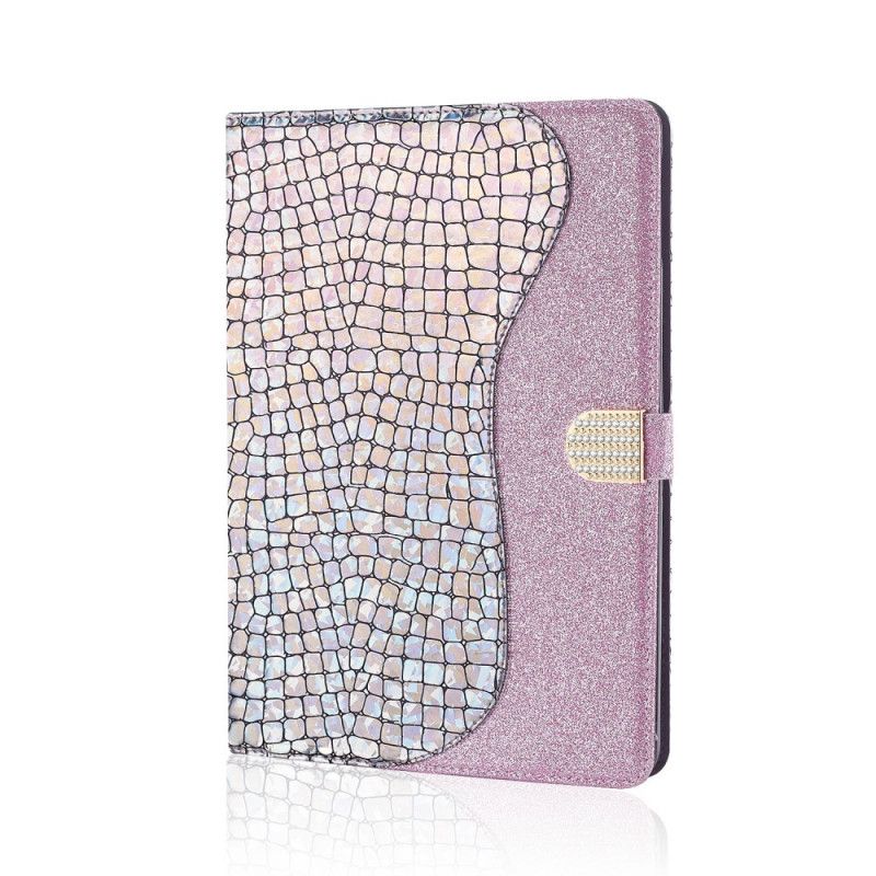 Housse iPad 10.2" (2020) (2019) / Air 10.5" (2019) Croco Paillettes