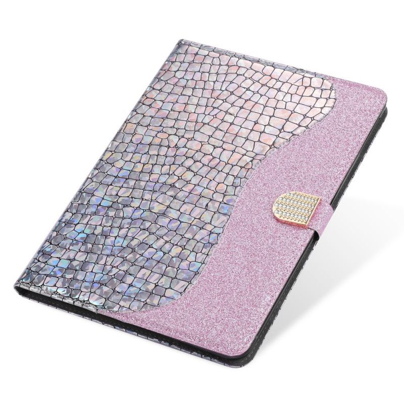 Housse iPad 10.2" (2020) (2019) / Air 10.5" (2019) Croco Paillettes