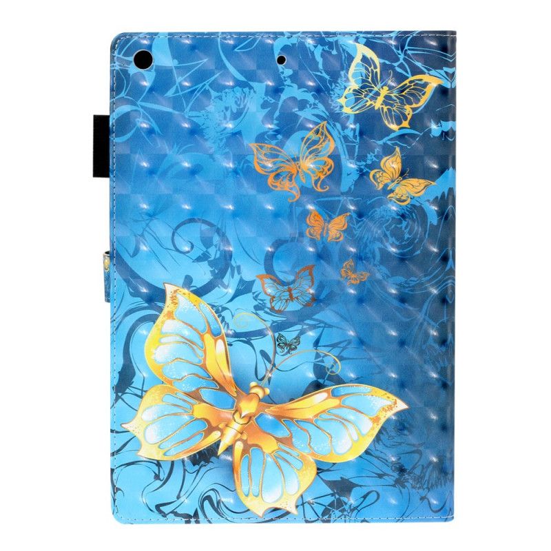 Housse iPad 10.2" (2020) (2019) Papillons Dorés