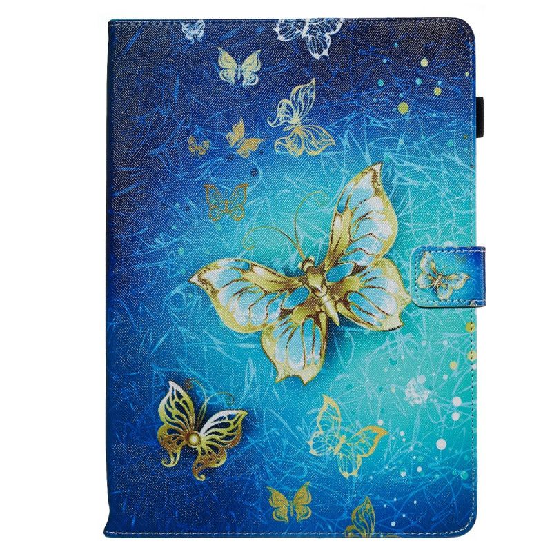 Housse iPad 10.2" (2020) (2019) Papillons Dorés