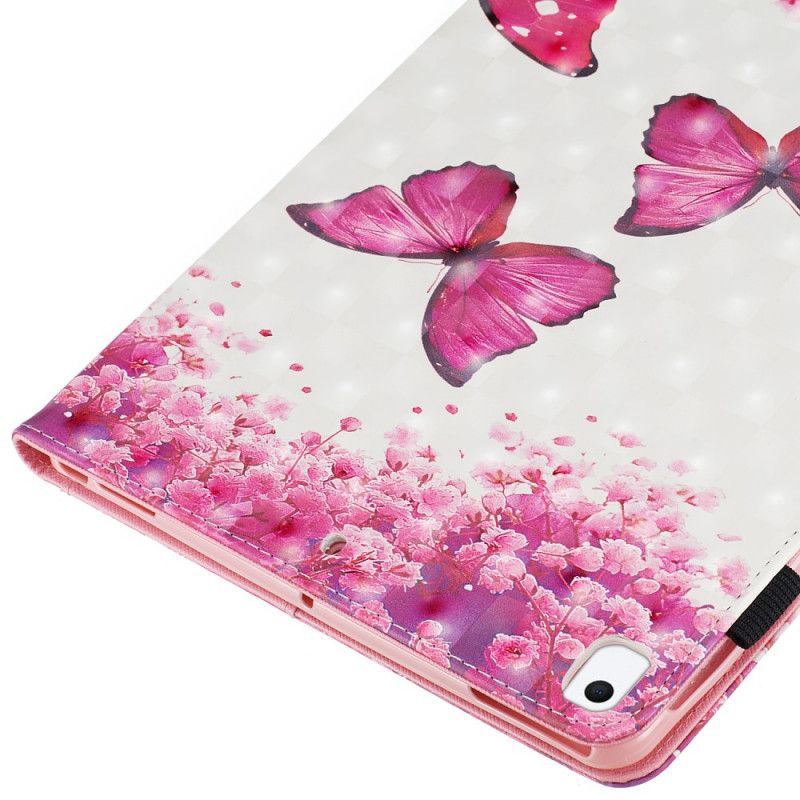 Housse iPad 10.2" (2020) (2019) Papillons Rouges
