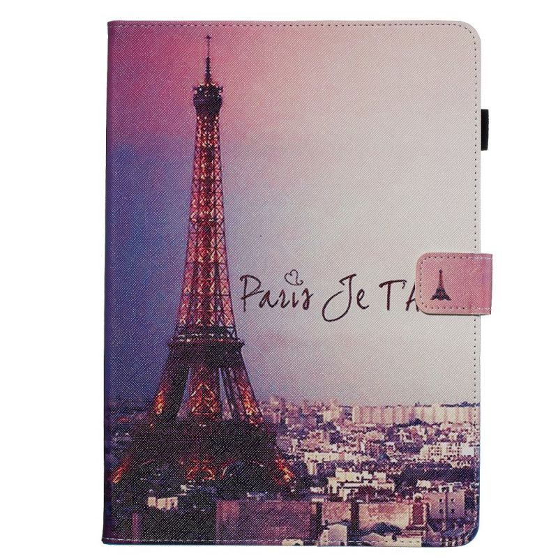 Housse iPad 10.2" (2020) (2019) Paris Je T'aime