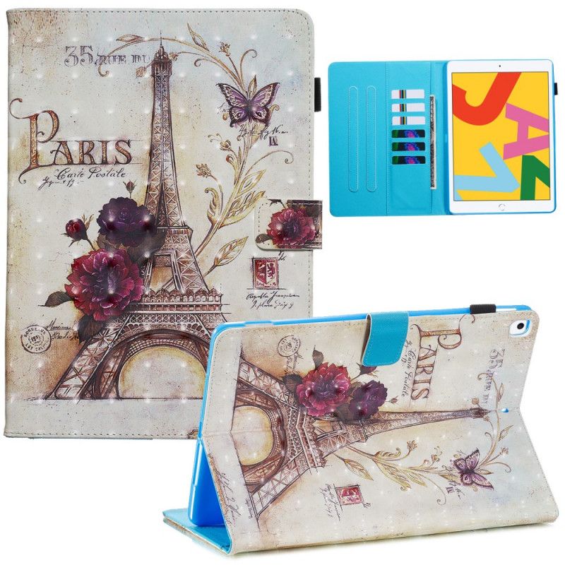 Housse iPad 10.2" (2020) (2019) Tour Eiffel Rétro