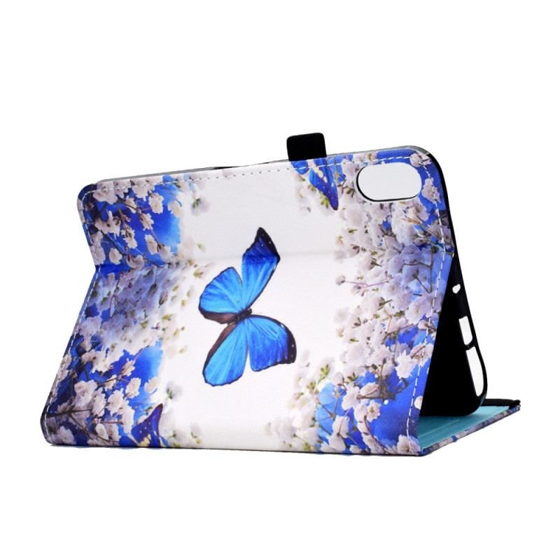 Housse iPad 10.9'' (2022) Papillons Bleus