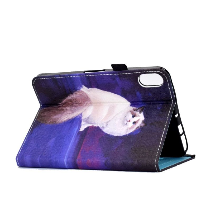 Housse iPad (2025) / 10.9" (2022) Chat Blanc