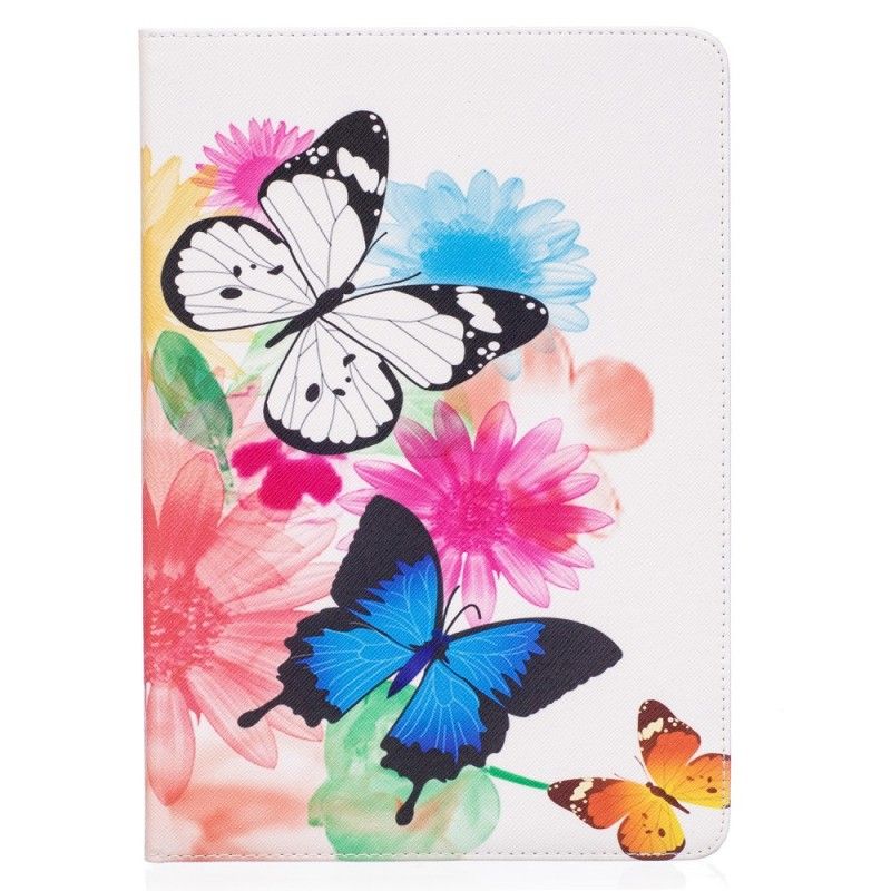 Étui Housse iPad Air 10.5" (2019) / iPad Pro 10.5 Pouces Papillons Et Fleurs Peints
