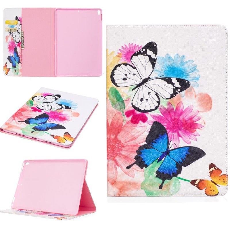 Étui Housse iPad Air 10.5" (2019) / iPad Pro 10.5 Pouces Papillons Et Fleurs Peints