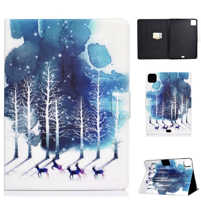 Housse iPad Air 10.9" (2020) Cerfs Des Neiges