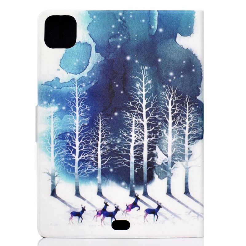 Housse iPad Air 10.9" (2020) Cerfs Des Neiges