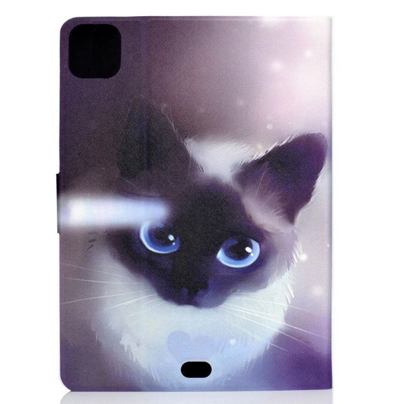 Housse iPad Air 10.9" (2020) Chat Aux Yeux Bleus