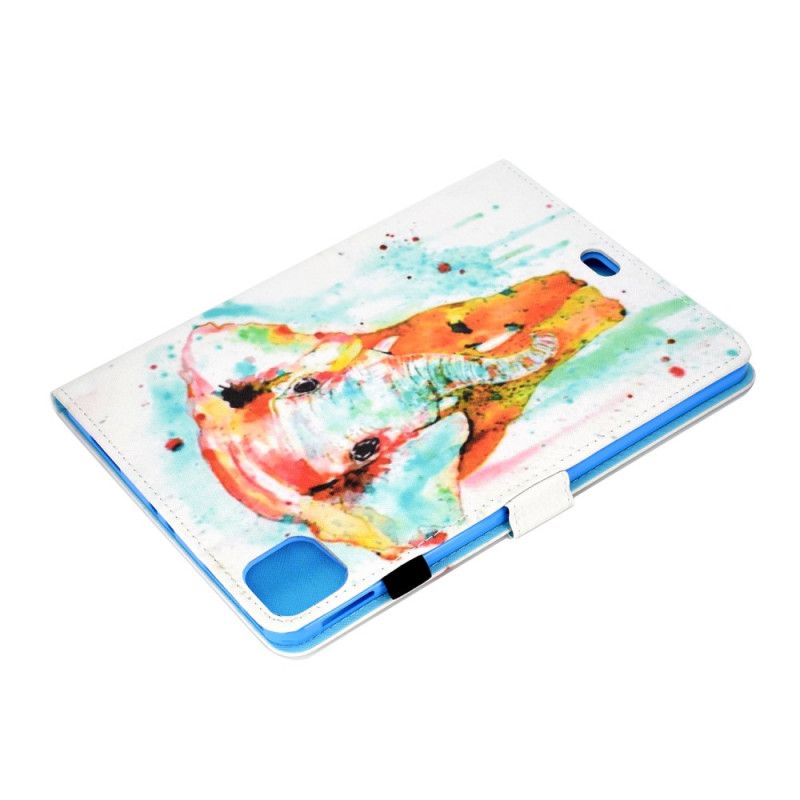 Housse iPad Air 10.9" (2020) Éléphant Aquarelle