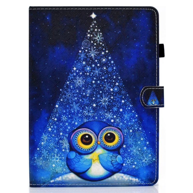 Housse iPad Air 10.9" (2020) Hibou Bleu