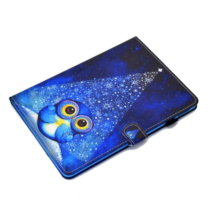 Housse iPad Air 10.9" (2020) Hibou Bleu