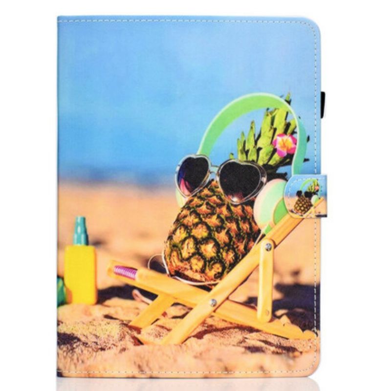 Housse iPad Air 11 (2025) (2024)/Air (2022) (2020)/ Pro 11 (2021) Ananas Plage