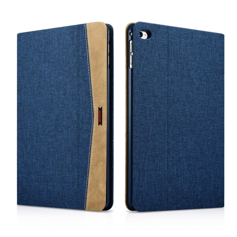 Housse iPad Mini 4 Xoomz Tissu Et Simili Cuir