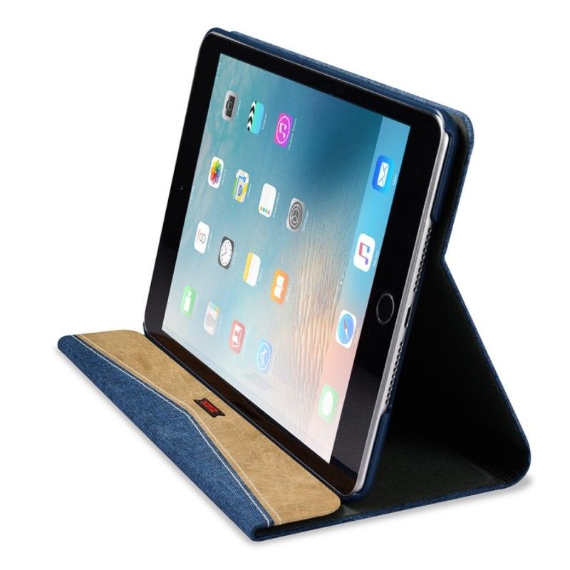 Housse iPad Mini 4 Xoomz Tissu Et Simili Cuir