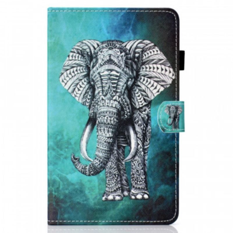 Housse iPad Mini 6 (2021) Éléphant Tribal